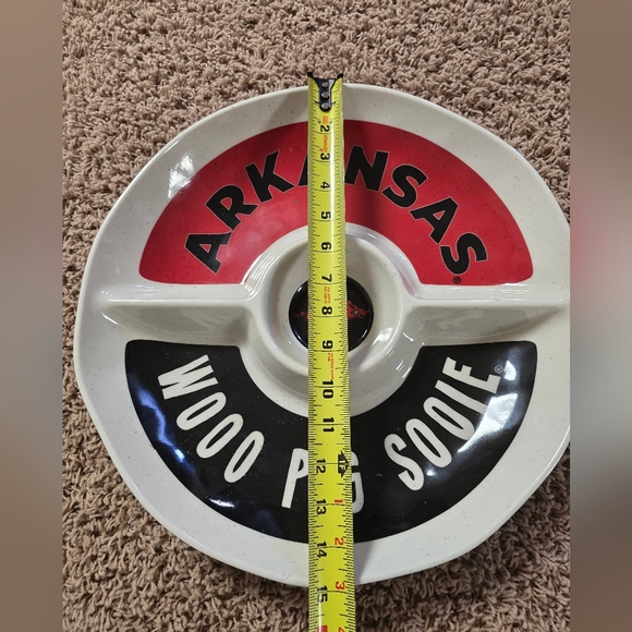 Arkansas Razorbacks chips and dip bowl - Picture 8 of 8